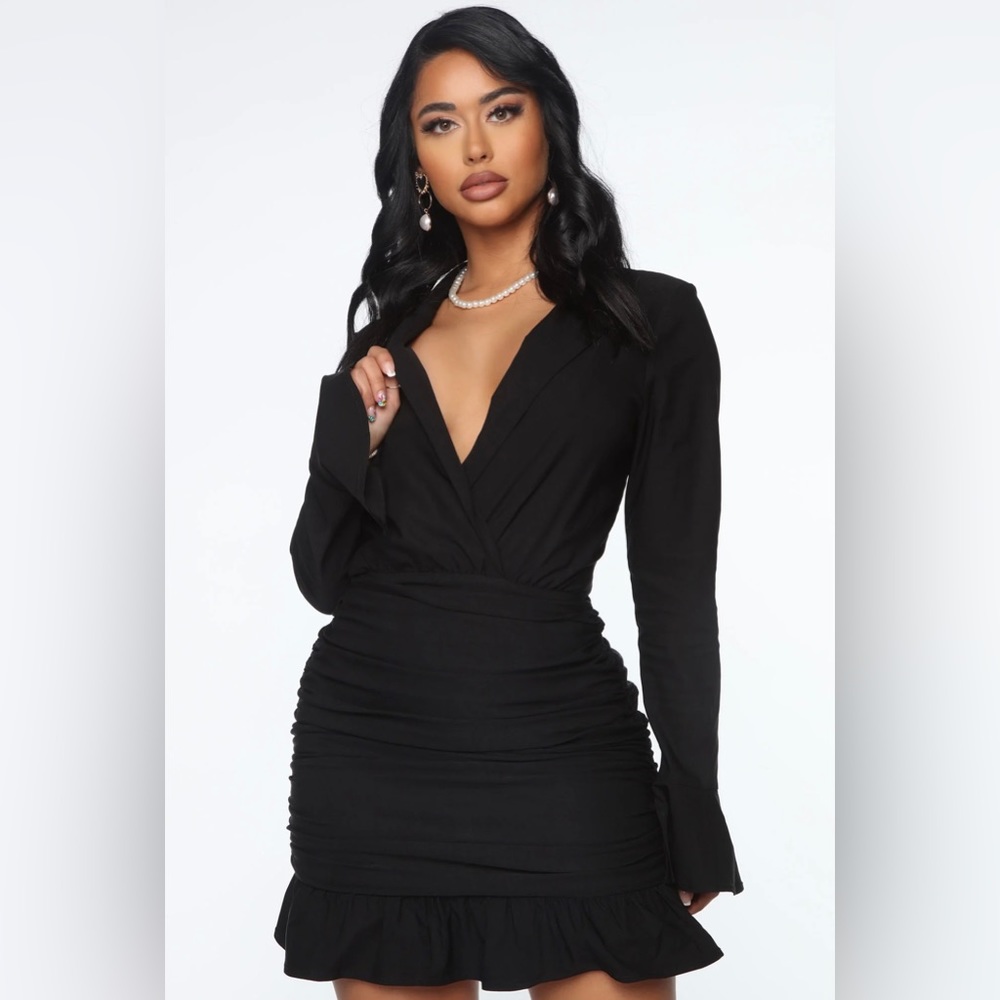 NWT - Fashion Nova Ruched Mini Dress